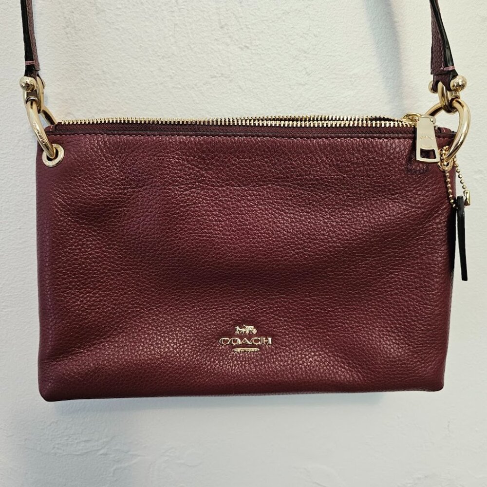 COACH Mia Crossbody Wine